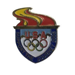 USA Support The Journey 2006 Winter Olympics VISA Lapel Pin